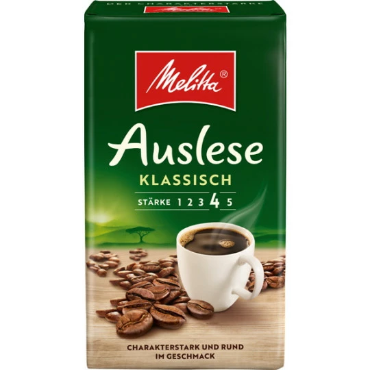 Melitta Kaffee Auslese Klassisch Gemahlen 500G 3 Melitta Kaffee Auslese Klassisch Gemahlen 500G