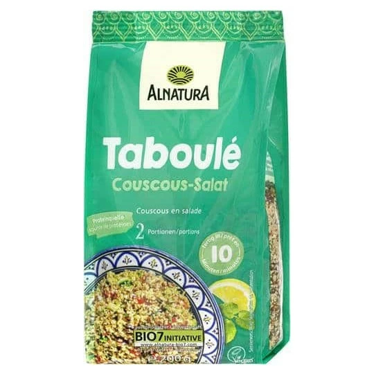 Alnatura Bio Taboulé Couscous-Salat 200G 3 Alnatura Bio Taboulé Couscous-Salat 200G