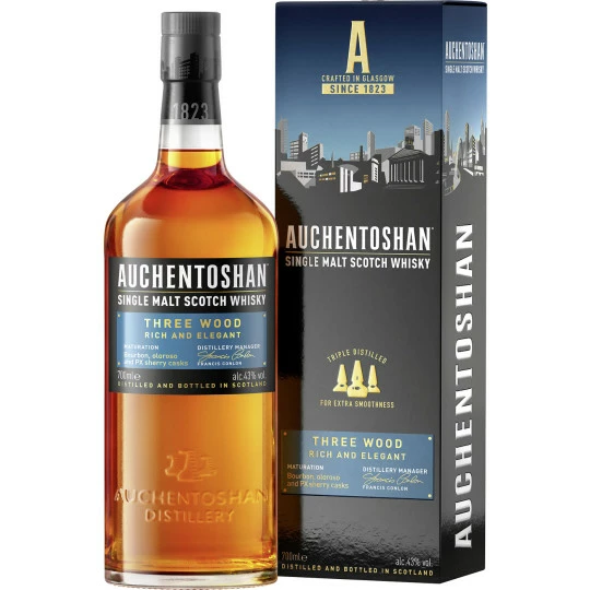 Auchentoshan Whisky Three Wood 40% GP 0,7L 3 Auchentoshan Whisky Three Wood 40% GP 0,7L