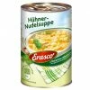 Erasco Hühner-Nudelsuppe 390ML -Erasco Verkäufe erasco klare hhnernudelsuppe mit hhnerbrhe 390 ml