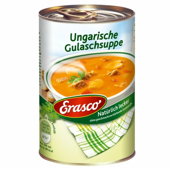Erasco Ungarische Gulaschsuppe 390ML 3 Erasco Ungarische Gulaschsuppe 390ML