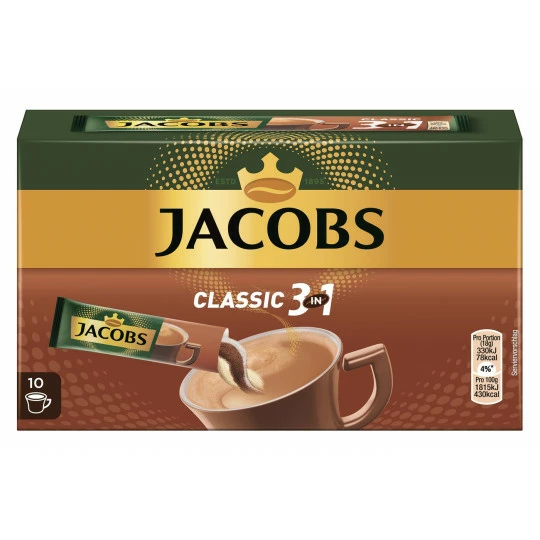 Jacobs Classic 3in1 Sticks 10x 18G 3 Jacobs Classic 3in1 Sticks 10x 18G