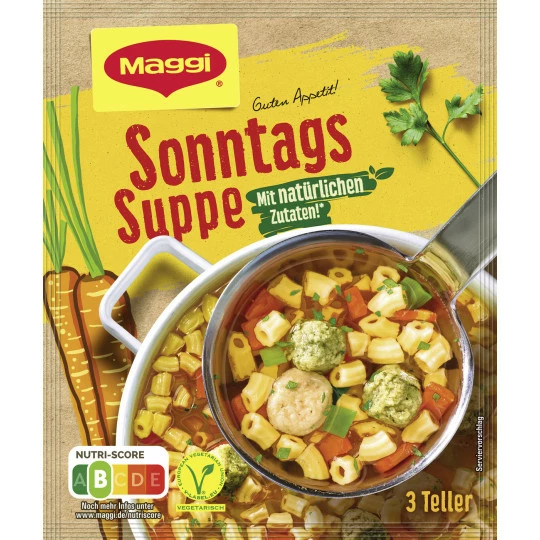 Maggi Guten Appetit Sonntags Suppe Ergibt 750ML