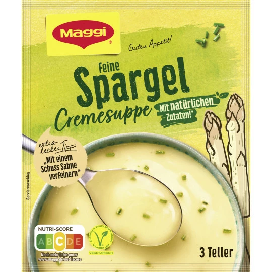 Maggi Guten Appetit Spargel Cremesuppe Ergibt 750ML 3 Maggi Guten Appetit Spargel Cremesuppe Ergibt 750ML