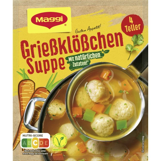 Maggi Guten Appetit Grießklößchen Suppe Ergibt 1L 3 Maggi Guten Appetit Grießklößchen Suppe Ergibt 1L