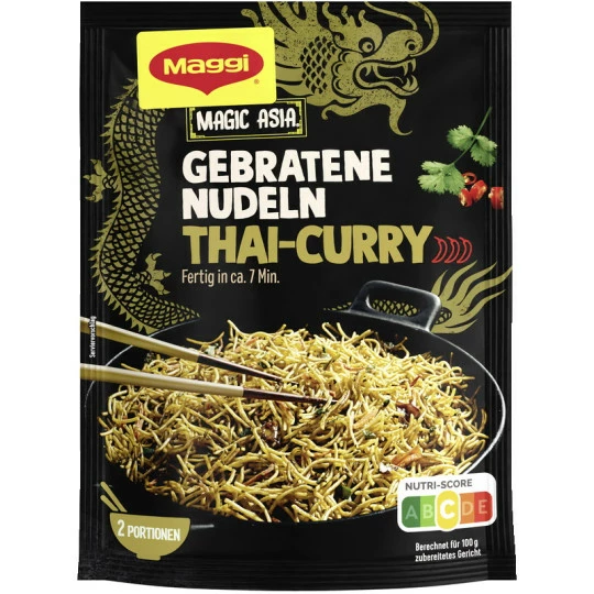 Maggi Magic Asia Gebratene Nudeln Thai Curry Scharf 130G 3 Maggi Magic Asia Gebratene Nudeln Thai Curry Scharf 130G