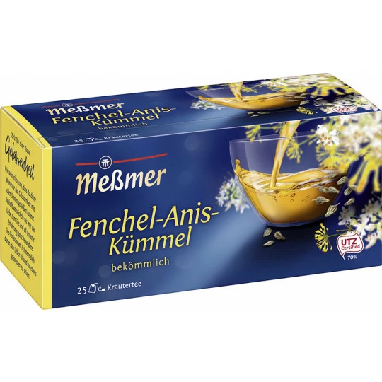 Meßmer Tee Fenchel-Anis-Kümmel 25ST 50G 2 Meßmer Tee Fenchel-Anis-Kümmel 25ST 50G